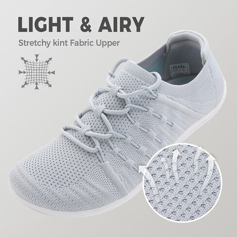Mens Wide Toe Box Barefoot Shoes Mesh Breathable Zero Drop Minimalist Summer Walking Sneakers Zapatos Casuales para Hombre in Kuwait