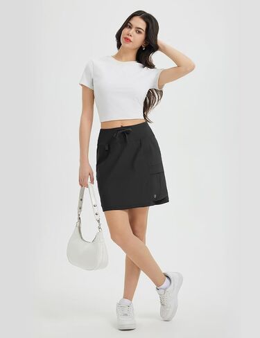 Baleaf للسيدات 16 "شحنات التنورة Skirt Skirt عالية الخصر مع جيوب الجولف تمرين UPF 50+ حماية الشمس سريعة الجافة in Saudi Arabia