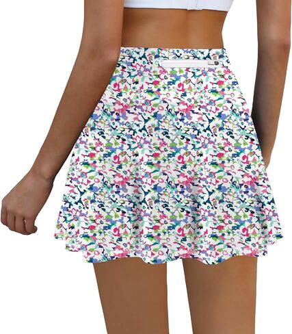 LouKeith Womens Tennis Skirt High Waisted Athletic Skorts Running Casual Pickle Ball Golf Skirts with Pockets in Saudi Arabia