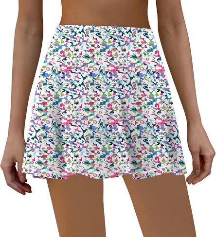 LouKeith Womens Tennis Skirt High Waisted Athletic Skorts Running Casual Pickle Ball Golf Skirts with Pockets in Saudi Arabia