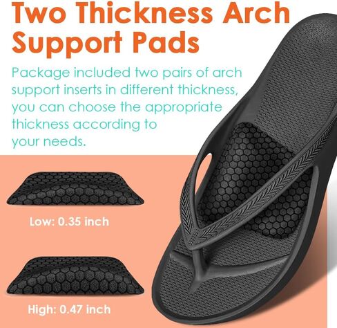 High Arch Support Inserts for Women, Foot Arch Support Pads for Flat Feet, Gel Arch Inserts for Plantar Fasciitis & Pain Relief (Clear, Low+High) in Kuwait