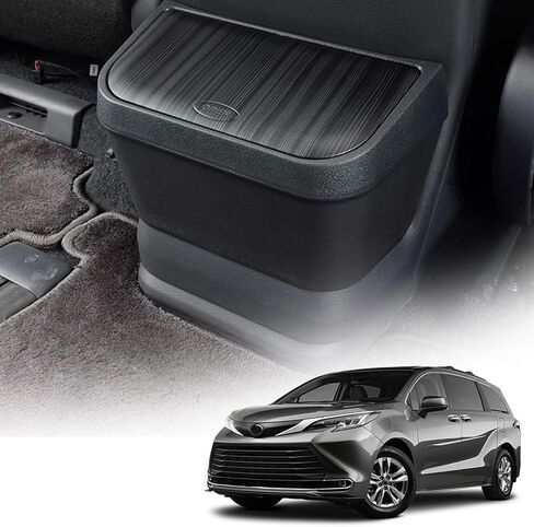 Pacewalker for Toyota Sienna Car Trash يمكن تعديل مقاوم للماء ، تصميم حامل كأس Row Toyota Sienna 2021-2024 Accessorie Blackwoodgrain in Kuwait