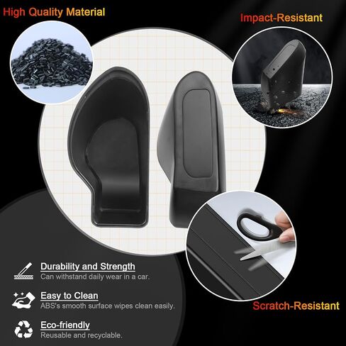 لنموذج Tesla y Trash Can Tesla Model 3 Trash Bin for 2018-2024 Tesla Small Car Trash Can for Door Door Model 3 Front Door Trash Garbage Bin W/Lid (Tesla Left Side) in Kuwait