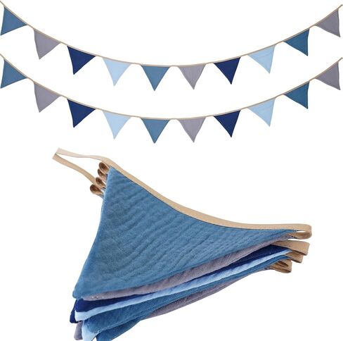 Pennant Banner Bunting Flags Green, Garland Triangle Banners Olive Green Fabric for Kids Jungle Safari Summer Birthday Baby Shower Wedding Party Nursery Playroom Decor(Green) in Saudi Arabia