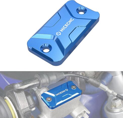 Motorcycle Front Brake Fluid Reservoir Cover Compatible with Yamaha YZ85 2002-2023 YZ65 2018-2023 YZ125 2001-2007 YZ250 2001-2007,Billet Aluminum CNC-Machined,See fitment in Kuwait