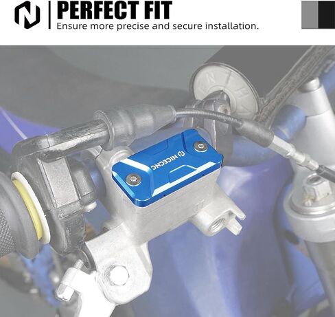 Motorcycle Front Brake Fluid Reservoir Cover Compatible with Yamaha YZ85 2002-2023 YZ65 2018-2023 YZ125 2001-2007 YZ250 2001-2007,Billet Aluminum CNC-Machined,See fitment in Kuwait