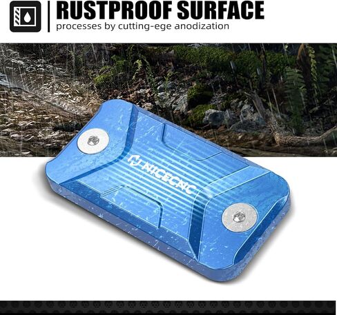 Motorcycle Front Brake Fluid Reservoir Cover Compatible with Yamaha YZ85 2002-2023 YZ65 2018-2023 YZ125 2001-2007 YZ250 2001-2007,Billet Aluminum CNC-Machined,See fitment in Kuwait