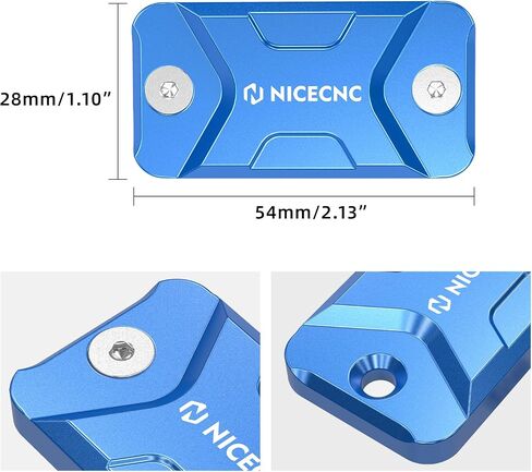 Motorcycle Front Brake Fluid Reservoir Cover Compatible with Yamaha YZ85 2002-2023 YZ65 2018-2023 YZ125 2001-2007 YZ250 2001-2007,Billet Aluminum CNC-Machined,See fitment in Kuwait