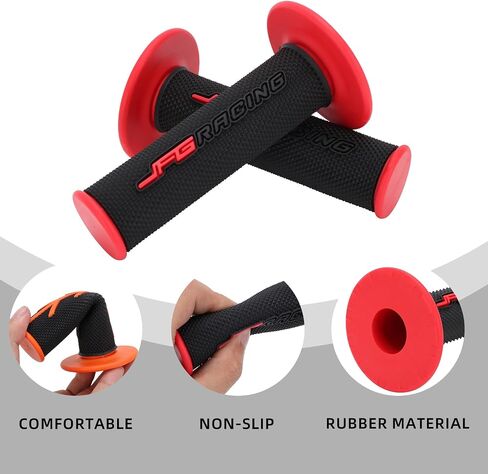 JFG RACING 7/8" Motorctcle Grips,22mm 24mm Non Slip Dirt Bike Hand Handlebar Glue Universal for Most Pit Bike Motercross KLX KX EXC XC SX CRF CR YZ WR DRZ RMZ 50 85 100 150 250 350 450 in Saudi Arabia