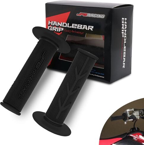 JFG RACING 7/8" Motorctcle Grips,22mm 24mm Non Slip Dirt Bike Hand Handlebar Glue Universal for Most Pit Bike Motercross KLX KX EXC XC SX CRF CR YZ WR DRZ RMZ 50 85 100 150 250 350 450 in Saudi Arabia