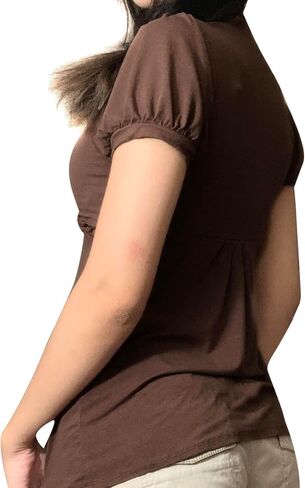 قمصان النساء الجنية الجرونج Y2K قمصان الصيف قصيرة الأكمام الدانتيل المرقعة تي شيرت Vinatge E-Girls الملابس الجمالية in Kuwait