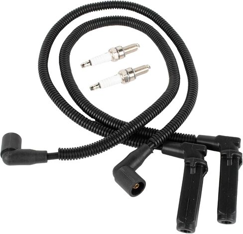 Spark Plug 3021671 & Wires 4012888 4012889 مع مجموعة Caps متوافقة مع Polaris Ranger Crew 800 RZR 4 S 800 2011-2017 4013078 in Kuwait