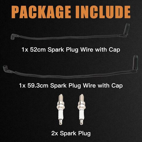 Spark Plug 3021671 & Wires 4012888 4012889 مع مجموعة Caps متوافقة مع Polaris Ranger Crew 800 RZR 4 S 800 2011-2017 4013078 in Kuwait