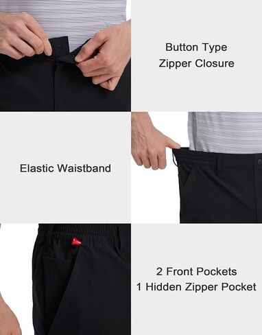 M MAELREG Mens Golf Pants 5 Pockets Lightweight - 30"/32"/34" Dry Fit Water-Resistant Stretch Dress Work Mens Casual Pants in Saudi Arabia