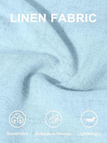 HOTake Men's Linen Pants Casual Beach Summer Vacation Linen Dress Pants Loose Fit in Kuwait