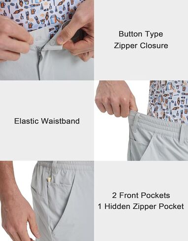M MAELREG Mens Golf Pants 5 Pockets Lightweight - 30"/32"/34" Dry Fit Water-Resistant Stretch Dress Work Mens Casual Pants in Saudi Arabia