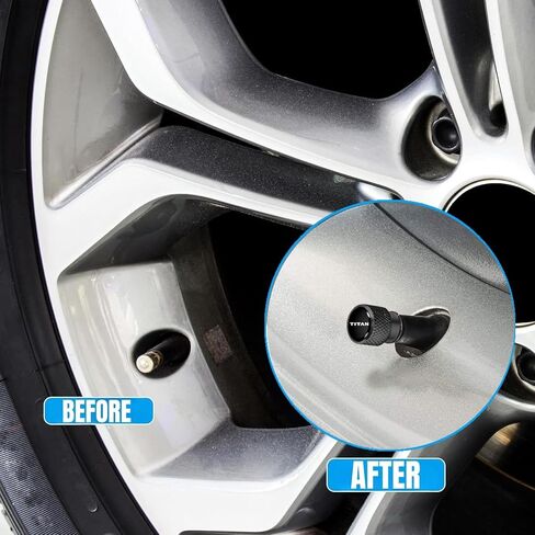 غطاء ساق المعادن في صمام الإطارات المعدنية يغطي غطاء صمام Air Rogue Rogue Air Set Guff Proof Cover-Proof Air Cover مع إكسسوارات Nissan Rogue (R) in Kuwait