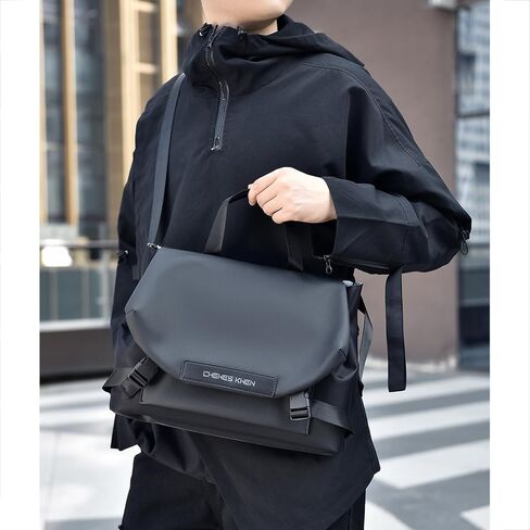 Simple Messenger Bag for Men, Casual Sling Shoulder Bag Business Commuter Men's Crossbody Bag in Saudi Arabia