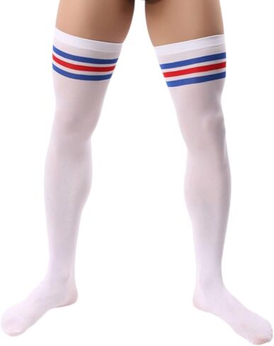 2 Pairs Men's Sissy Over Knee Socks, Femboy Thigh High Stockings, for Cross-dressing Exploring your feminine side. in Saudi Arabia