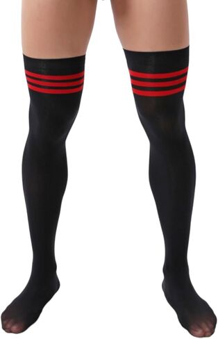 2 Pairs Men's Sissy Over Knee Socks, Femboy Thigh High Stockings, for Cross-dressing Exploring your feminine side. in Saudi Arabia