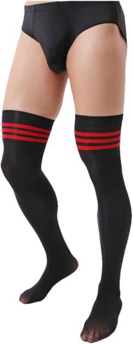 2 Pairs Men's Sissy Over Knee Socks, Femboy Thigh High Stockings, for Cross-dressing Exploring your feminine side. in Saudi Arabia