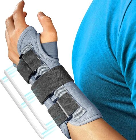 FEATOL Wrist Brace Splint Carpal Tunnel for Women Men, Night Wrist Sleep Support Brace, Left Hand, Small/Medium, Hand brace for Sprain, Carpal Tunnel, Syndrome,Arthritis, Tendonitis, Wrist Pain in Kuwait