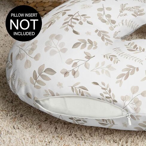 Sweet Jojo Designs Boho Wildflower Vintage Floral Girl Nursing Pillow Cover Baby Breastfeeding Slipcover Infant Newborn Nursery Bottle Breast Feeding Pillowcase Pillow NOT Included Bohemian Farmhouse in Saudi Arabia