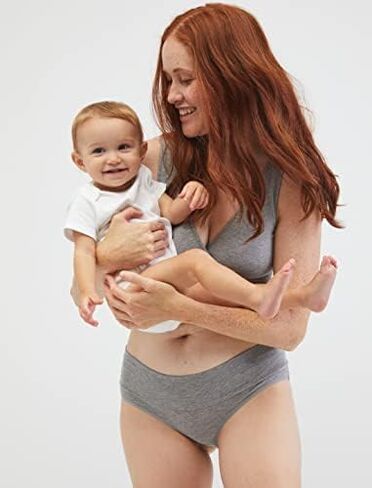 Motherhood Maternity Women's Soft Cotton Spandex Wrap Front Maternity & Nursing Sleep Bralette Bra S-3x in Saudi Arabia