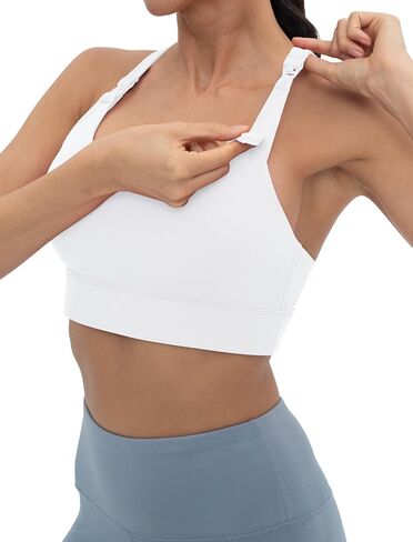 Foucome Nursing Bras for Breastfeeding Racerback Maternity Sports Bra Workout Yoga Pregnancy Bra in Saudi Arabia