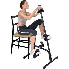 Compact Exercise Bike, Pedal Exerciser Bike Hand Arm Leg and Knee Peddler Adjustable Fitness Equipment for Seniors Elderly Home Pedal Exercise Bike for Total Body in Saudi Arabia