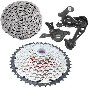 Bibike 9 Speed ​​MTB Groupset Cn-hg53 سلسلة 11-42t كاسيت 1x9 شيفتر وخلفية Derailleur in Kuwait