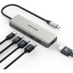 10Gbps USB C Hub, WAVLINK USB C Multiport Adapter, Data Speed Up to 10GBPs, 4k 60hz HDMI Port, 100W Power Delivery, USB C Hub HDMI for MacBook Pro/Air iMac iPad Pro Dell Chromebook and More in Saudi Arabia