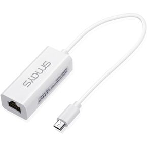 Micro USB to Ethernet Adapter for Android Tablet Computer, Nexus Player, Dell Venue - Wired LAN Connection