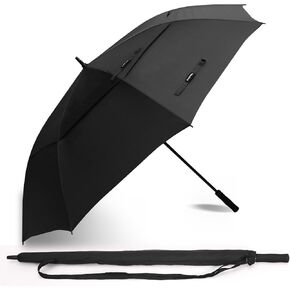 72 Inch Huge Golf Umbrella Windproof Umbrellas for Rain Large Size Automatic Open Large Umbrellas With Double Canopy Vented Waterproof Stick Umbrellas for Rain Heavy Duty