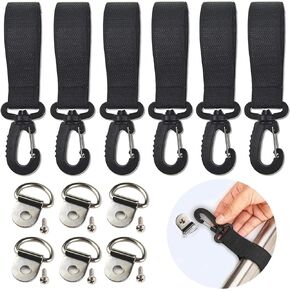 كاياك مجداف حامل مجداف مجلس الملحقات 6 قطعة + 6 قطعة D حلقة اكسسوارات قارب قابل للنفخ مجداف التخزين in Kuwait