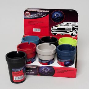 Set of 3 Butt Bucket Plastic Ashtray Assorted Colors 4-1/4" x 3" (Set of 3 Plastic) in Kuwait