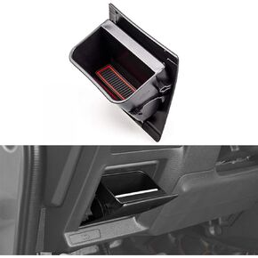 CarQiWireless Interior ABS Black Fuse Box Coin Container Inner Storage Tray Compatible with Subaru XV Crosstrek Forester Outback Legacy Impreza WRX STI Accessories
