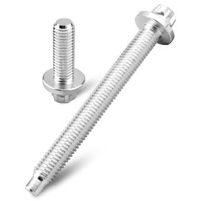 Starter Bolts Steel Fit for BMW 128I 323I 325I 328I 330I 335I 525I 528I 530I X3 X5 Z4 Starter Mounting Bolts Replace 12410392577 HWK0039 with 2 Long Bolts 2 Short Bolts
