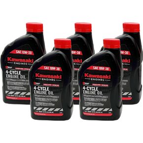 Pack of 5 Kawasaki 99969-6081 Genuine OEM K-Tech SAE 10W-30 4-Cycle Engine Oil