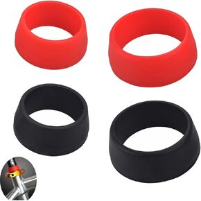 4 Pack Bike Seat Post Clamp Dust Cover Weatherproof Silicone Ring Protector Anti-Rust Protective Sleeve for Mountain Bike Seatpost Water and Mud Proof Protection 20mm-25mm-30mm-34mm