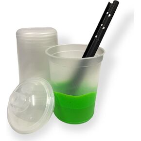 LiME LiNE Disposable Automotive Paint Spray Gun Cup Lids and Liners kit 600-300 ml (25PACK Refill 10oz)