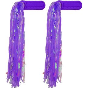 BESPORTBLE Bicycle Bike Handlebar and Tassel Streamers, Soft Rubber Bike Handle Grips for Kids Girls Boys Bikes, Balance Bikes, Mountain Bikes and Scooters Decorative Accessories