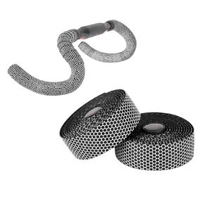 Road Bike Handlebar Tapes, Professional Bicycle Handlebar Tape, Racing Bike Cycling Handle Wraps, 2 Rolls with End Plug (Orange)