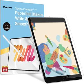2 Pcs iPad 6th/5th Generation Paperfeel Screen Protector | iPad Air 1/2 (9.7-Inch) Screen Protector for Drawing Sketching like on Paper | Anti Fingerprint and No Glare Matte PET Film in Saudi Arabia