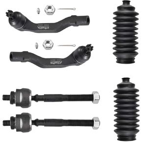 ASTARPRO - 6pcs Front Tie Rod Ends Inner and Outer Complete Kit with Boots Compatible with 1996-2000 Honda Civic and Acura EL in Saudi Arabia