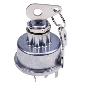 Ignition Key Switch E7NN11N501AB Compatible with Ford 2000 3000 4000 5000 6000 7000 8000 2600 3600 4600 Tractor, 530 531 532 535 540 545 550 555 5500-50 420 445 450+++Backhoe