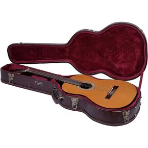 Crossrock Wooden Case-Fits 12-String Acoustic Dreadnought Guitars-Vintage Hardware, Sponge Lining, Metal Feet, Storage Space-Black (CRW520DBK)