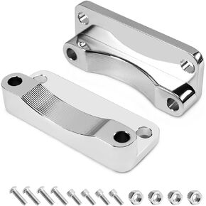 Front Fender Riser 20mm Relocates Spacer Kit Fit 2003-2013 Harley Touring FLHR FLHT FLHTCU FLHTK FLHX FLTR 21 Inch Tire Wheel Fender Risers Lift Brackets