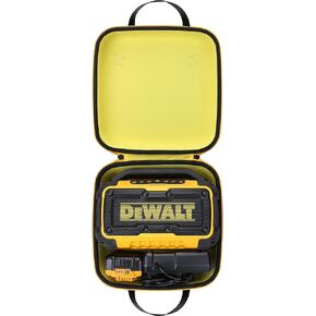 حافظة صلبة بديلة من co2CREA لمكبر صوت بلوتوث DEWALT 20V MAX Jobsite DCR010، أسود