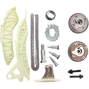 Engine Timing Chain Kit with Camshaft Adjusters VVT Sprocket Fit for 2011-2016 Mini Cooper Countryman R60 2013-2016 Paceman R61 1.6L L4 Replace# 11311439853